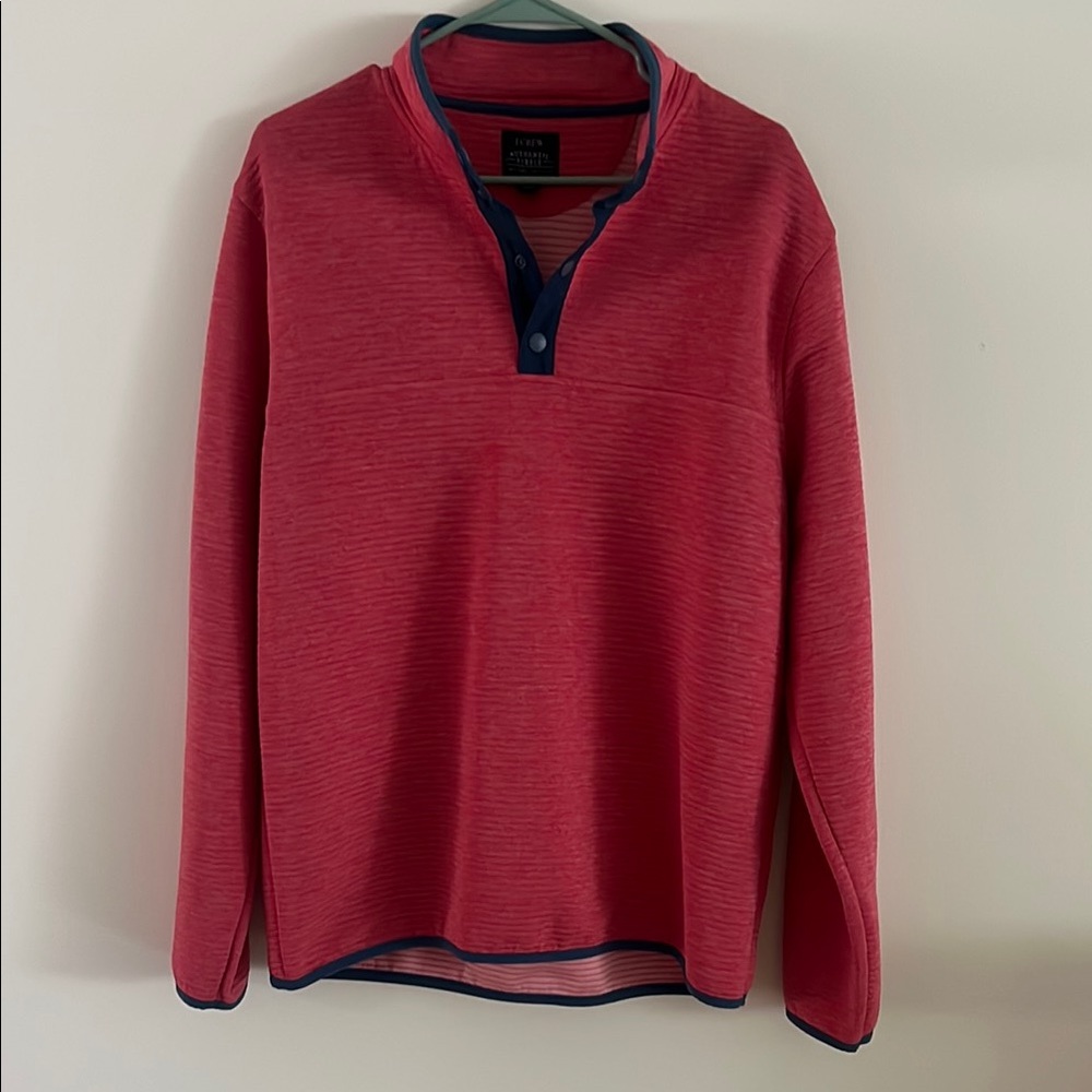 J Crew Quarter Button Pullover